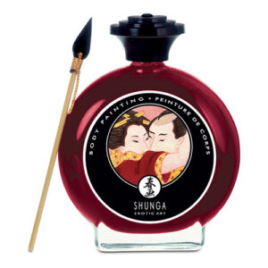 Body Painting Sparkling Strawberry Wine Shunga